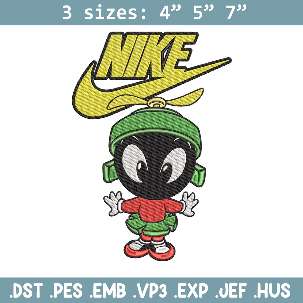 Marvin nike Embroidery Design, Marvin Embroidery, Embroidery File, Nike Embroidery, Anime shirt, Digital download.jpg