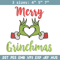 Merry grinchmas embroidery design,Grinch embroidery,Chrismas design, Embroidery shirt, Embroidery file, Digital download.jpg