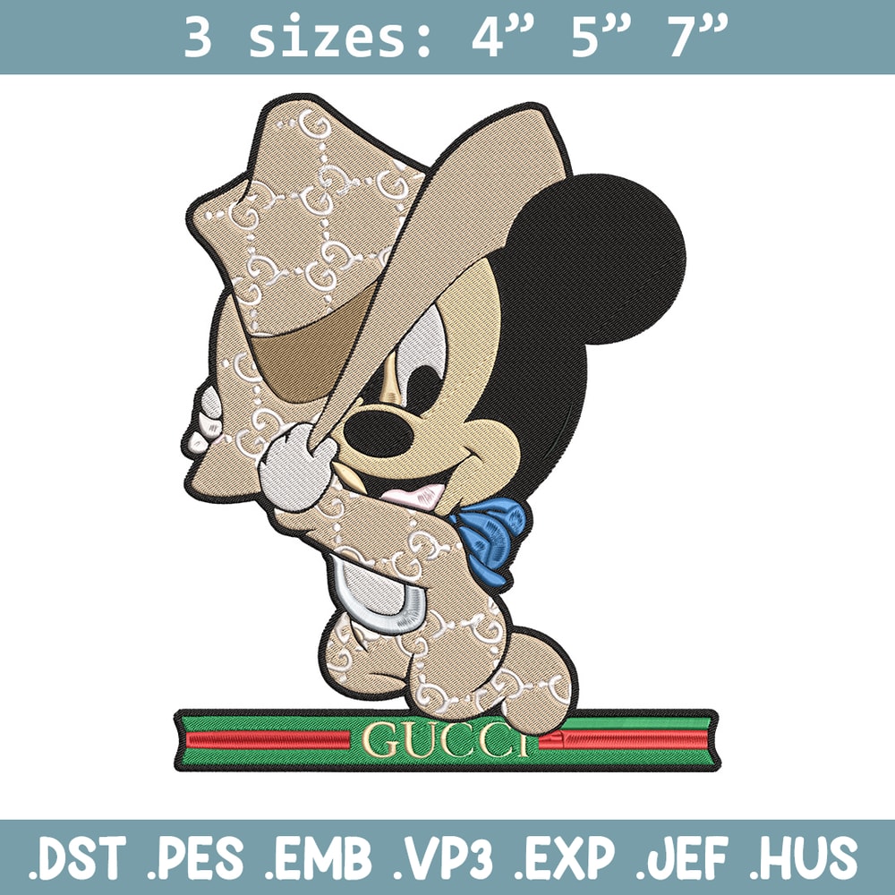 Mickey baby gucci Embroidery Design, Mickey Embroidery, Embroidery File, Gucci Embroidery, Anime shirt,Digital download.jpg
