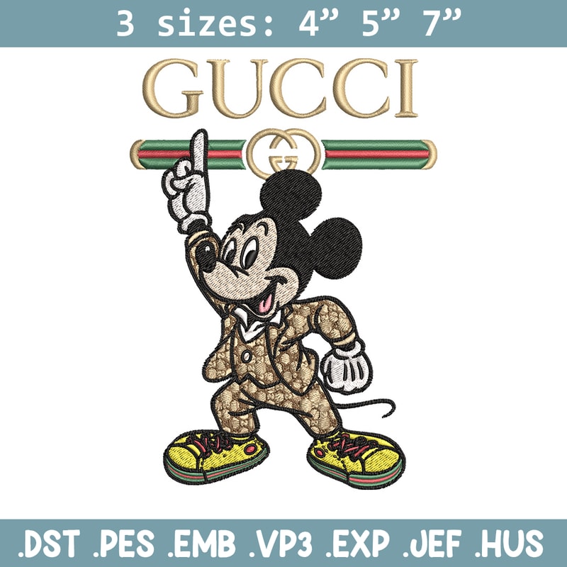 Mickey gucci Embroidery Design, Gucci Embroidery, Embroidery File,Logo shirt, Sport Embroidery, Digital download.jpg