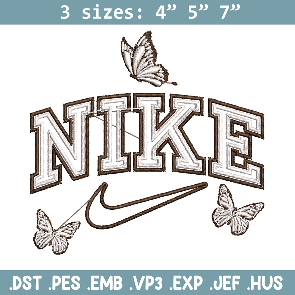 Nike butterfly embroidery design, logo embroidery, logo design, logo shirt, digital download.jpg