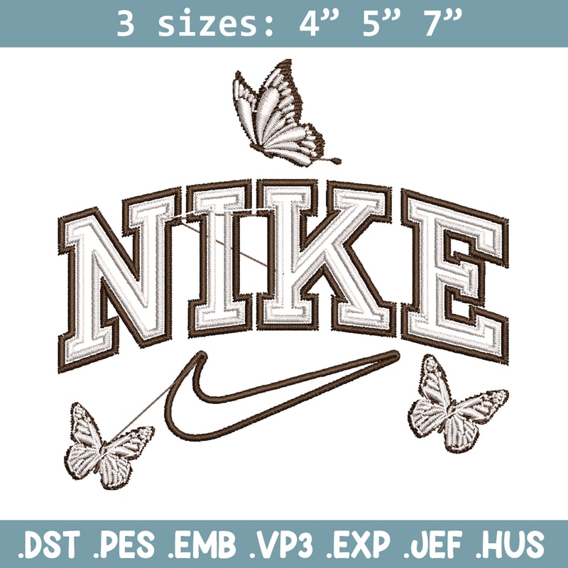 Nike butterfly embroidery design, logo embroidery, logo design, logo shirt, digital download.jpg