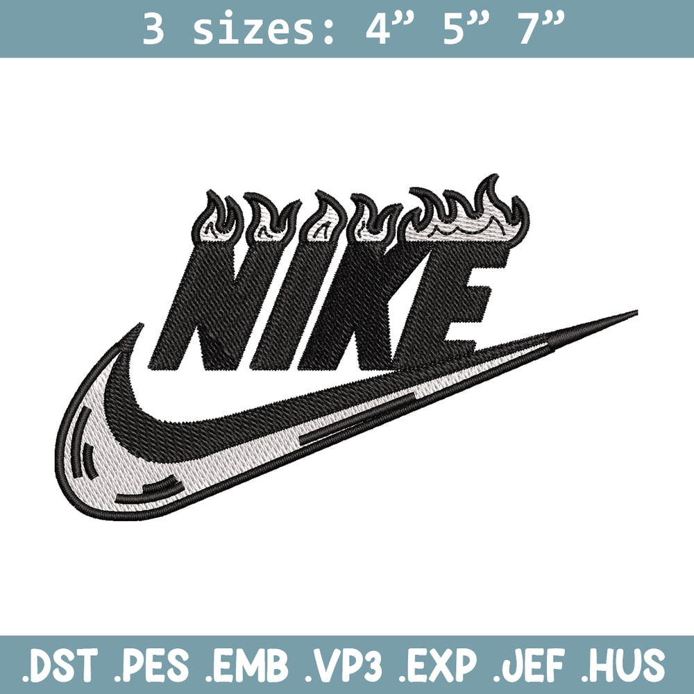Nike flame embroidery design, Flame embroidery, Nike design, Embroidery shirt, Embroidery file, Digital download.jpg