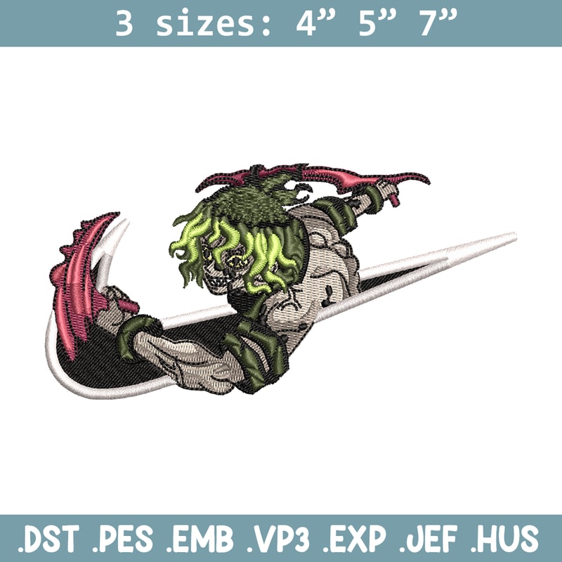 Nike Gyutaro embroidery design, Kimetsu no Yaiba embroidery, nike design, anime shirt, digital download.jpg