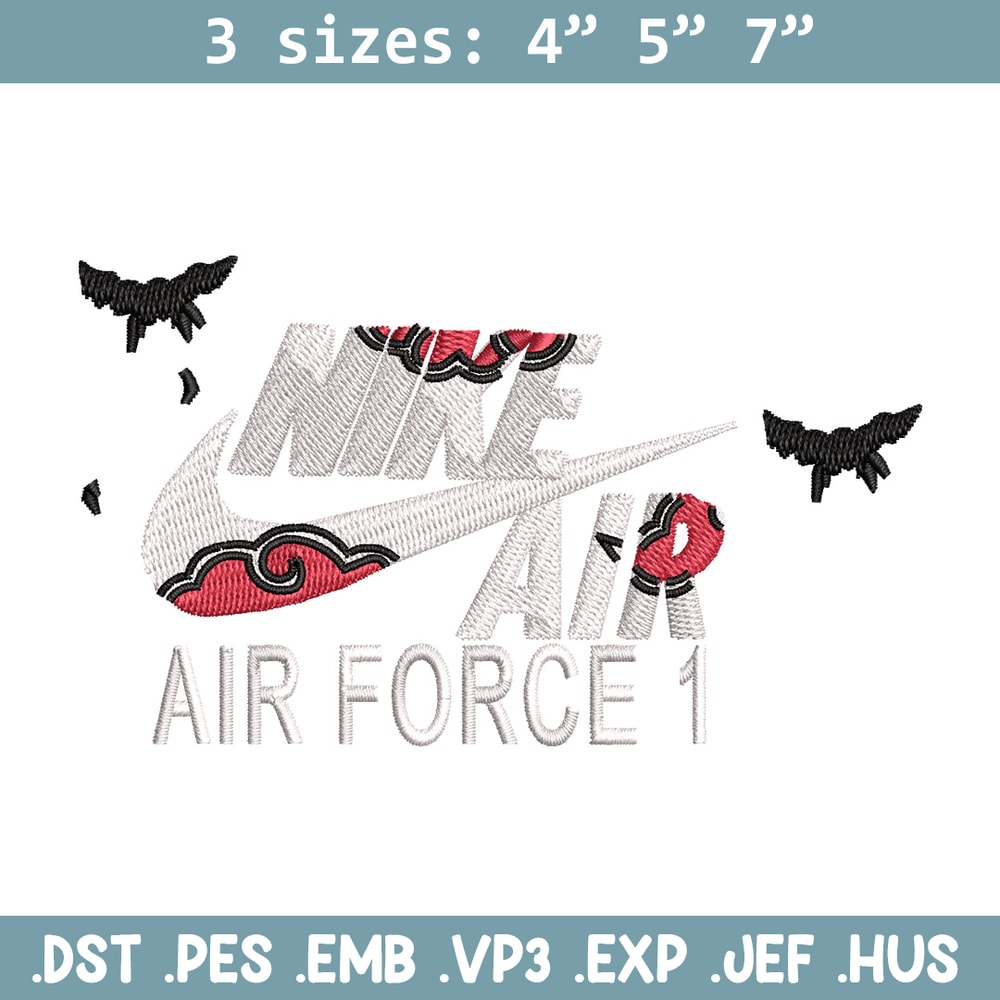 Nike itachi embroidery design, Naruto embroidery, Nike design,Embroidery file,Embroidery shirt,Digital download.jpg