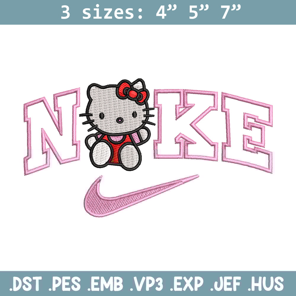 Nike kitty embroidery design, Kitty embroidery, Nike design, Embroidery shirt, Embroidery file, Digital download.jpg