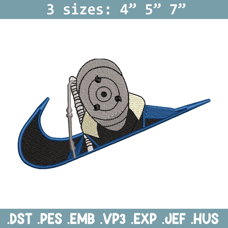 Nike Obito embroidery design, Naruto embroidery, Nike design, anime design, anime shirt, Digital download.jpg