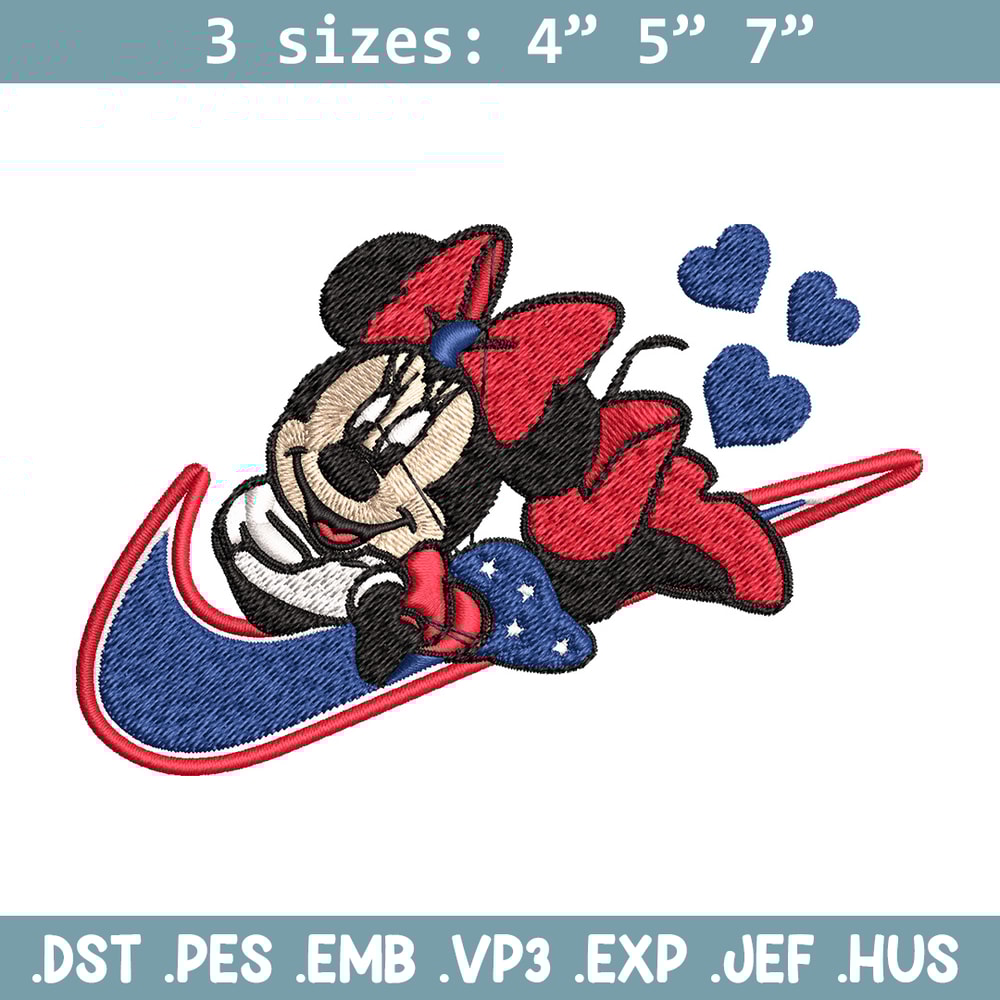Nike x minnie Embroidery Design, Mickey Embroidery, Nike Embroidery, Embroidery File, Logo shirt, Digital download.jpg