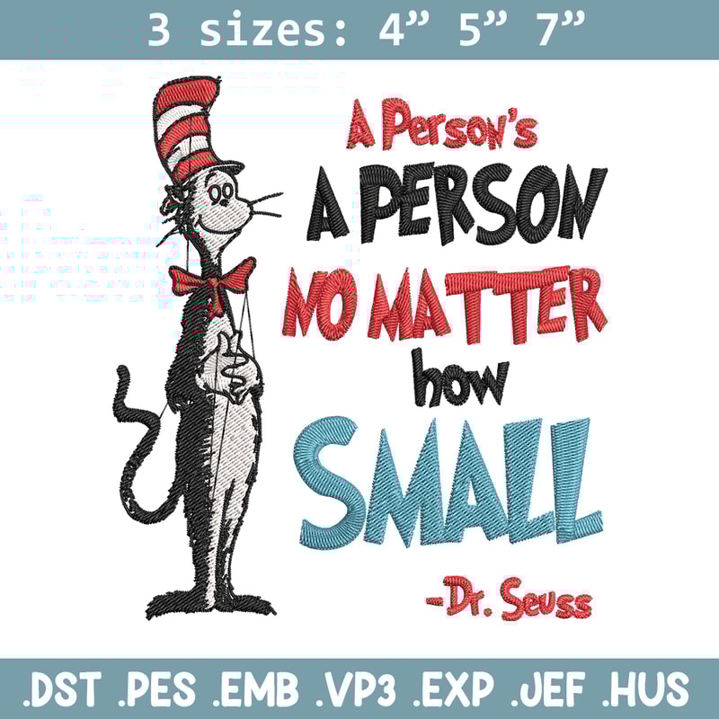 A person's no matter how small Dr Seuss Embroidery Design, Dr Seuss Embroidery, Embroidery File, Digital download..jpg