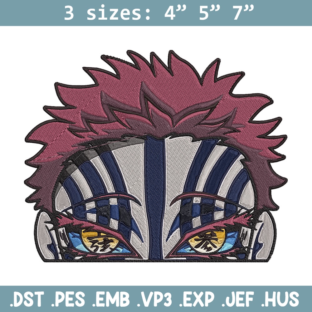 Akaza Embroidery Design, Demon slayer Embroidery, Embroidery File, Anime Embroidery, Anime shirt, Digital download.jpg