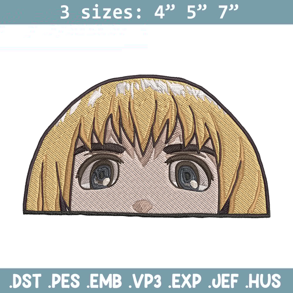 Armin Peeker Embroidery Design, Aot Embroidery, Embroidery File, Anime Embroidery, Anime shirt, Digital download.jpg
