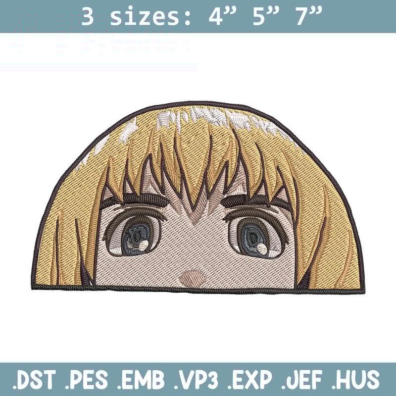 Armin Peeker Embroidery Design, Aot Embroidery, Embroidery File, Anime Embroidery, Anime shirt, Digital download.jpg