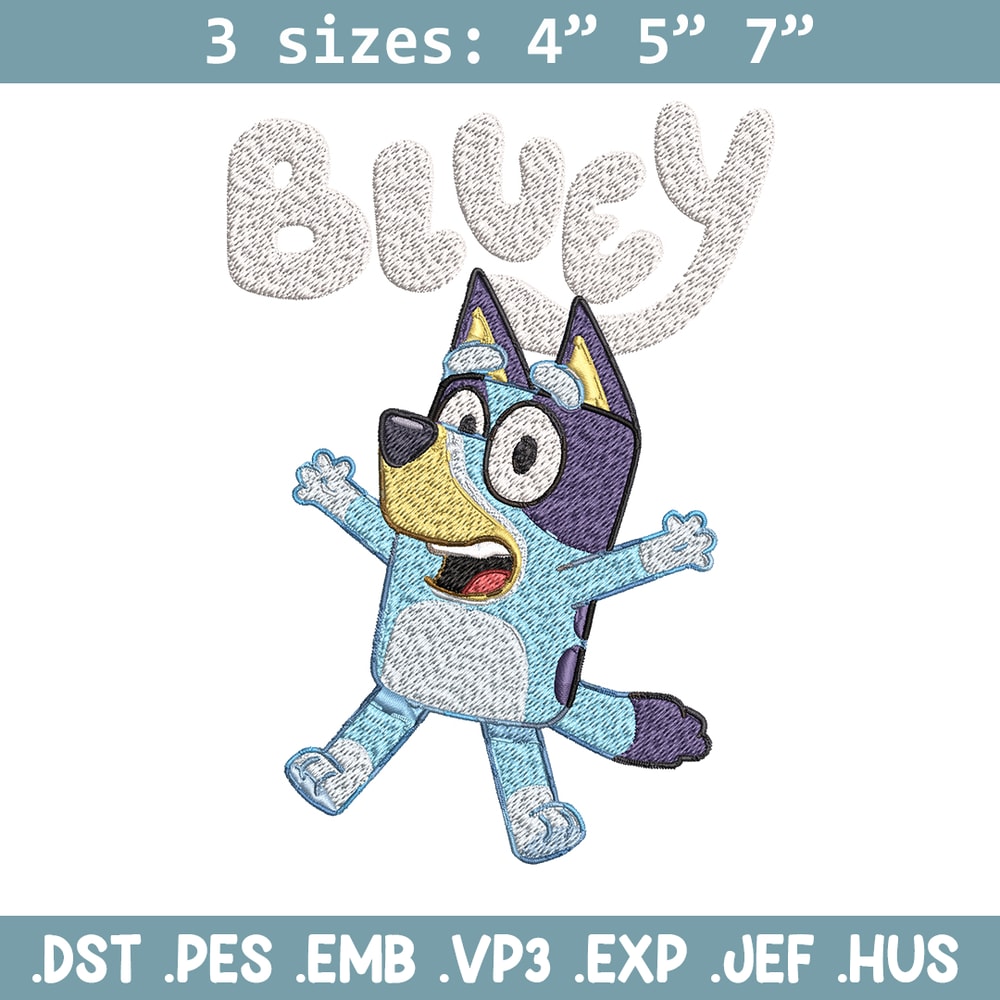 Bluey Embroidery, Bluey Cartoon Embroidery, cartoon Embroidery, cartoon shirt, Embroidery File, Instant download..jpg