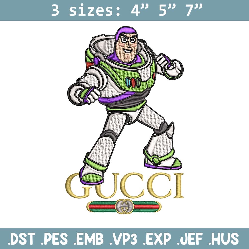 Buzz lightyear Gucci Embroidery design, Buzz lightyear Embroidery, cartoon design, Embroidery File, Instant download..jpg