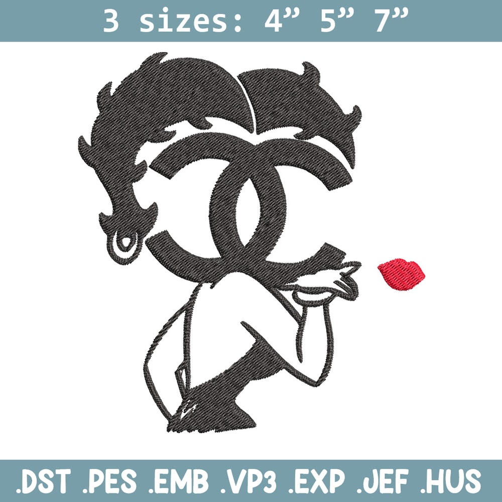 Cartoon girl gucci Embroidery Design, Gucci Embroidery, Brand Embroidery, Embroidery File, Logo shirt, Digital download.jpg