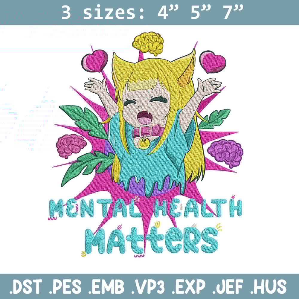 Cat girl cute Embroidery Design, Manga Embroidery, Embroidery File, Anime Embroidery, Anime shirt, Digital download.jpg