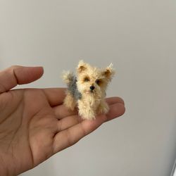 Miniature dog Yorkie puppy York Yorkshire terrier Blythe doll friend pet replica 1 to 6 scale custom made ooak toy gift