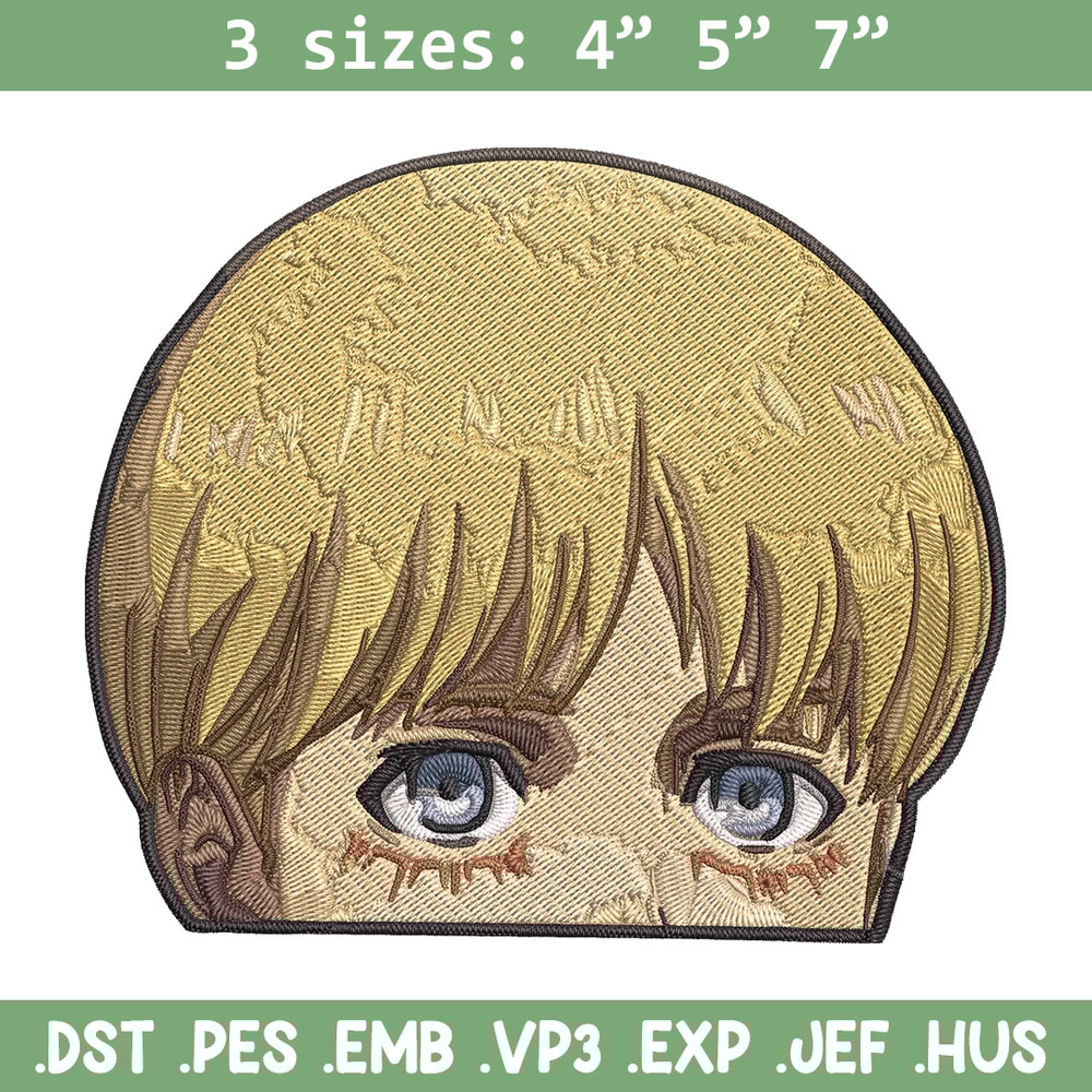 Armin Peeker Embroidery Design, Aot Embroidery, Embroidery File, Anime Embroidery, Anime shirt, Digital download..jpg