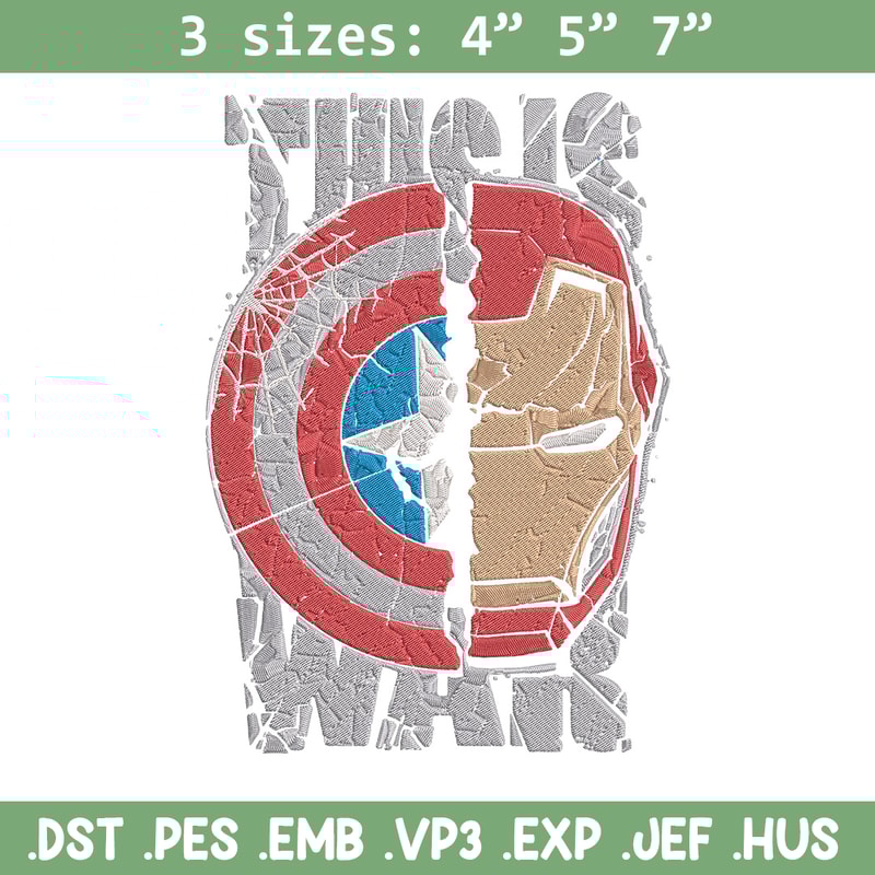 Captain x iron man Embroidery Design, Marvel Embroidery, Embroidery File, Anime Embroidery, Anime shirt,Digital download.jpg