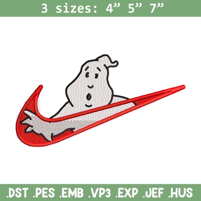 Casafantasmas nike embroidery design, Ghostbusters embroidery, nike design, movie design, movie shirt, Digital download.jpg