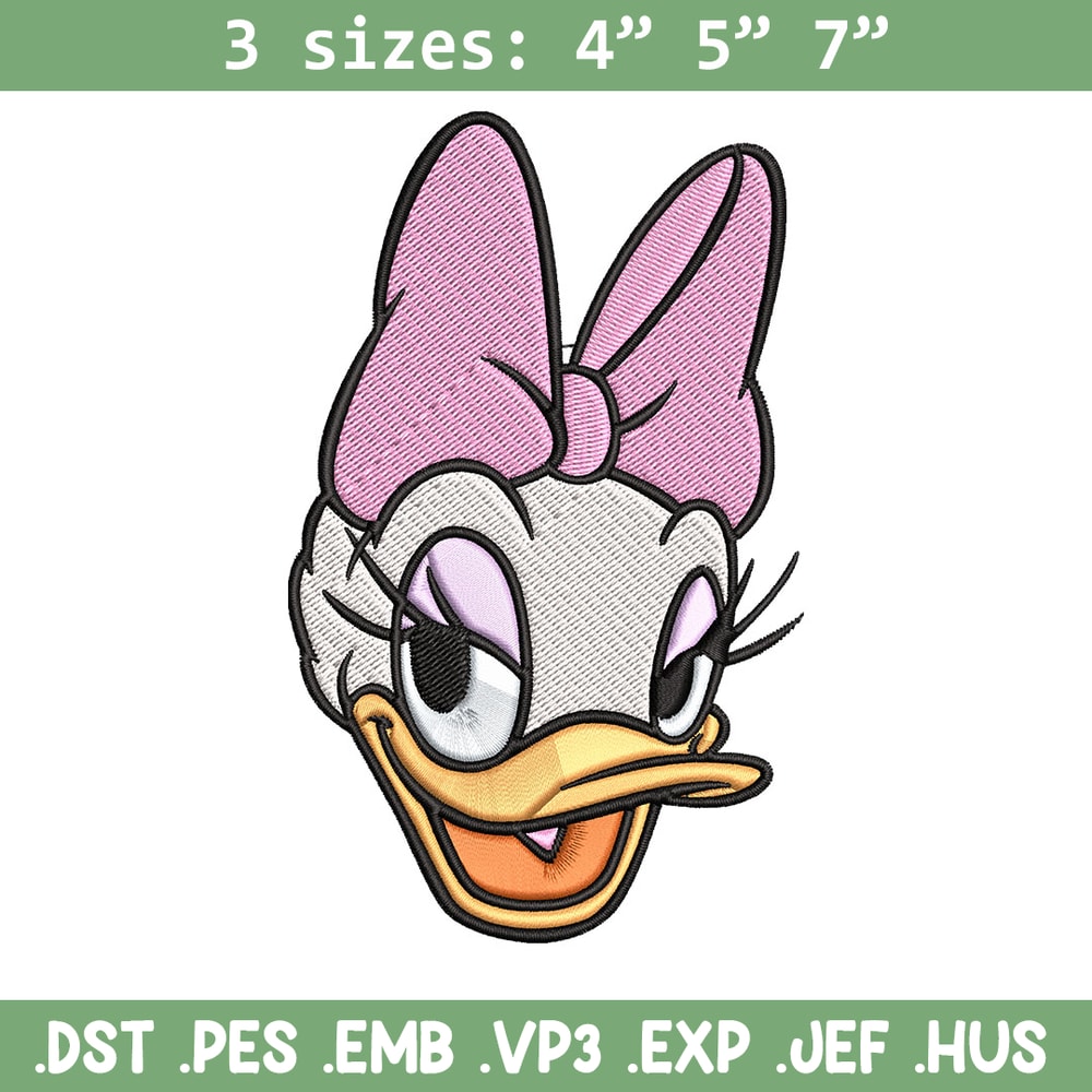 Daisy Duck Embroidery Design, Disney Embroidery, Embroidery design, cartoon shirt, Embroidery File, Digital download..jpg