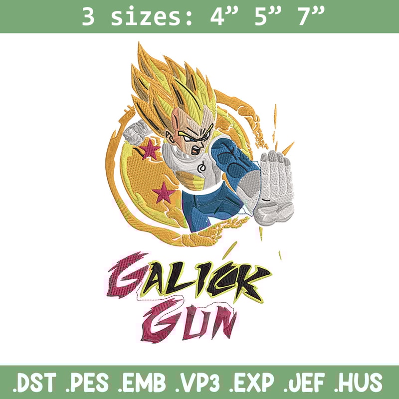 Galick gun Embroidery Design, Dragonball Embroidery, Embroidery File, Anime Embroidery, Anime shirt, Digital download.jpg