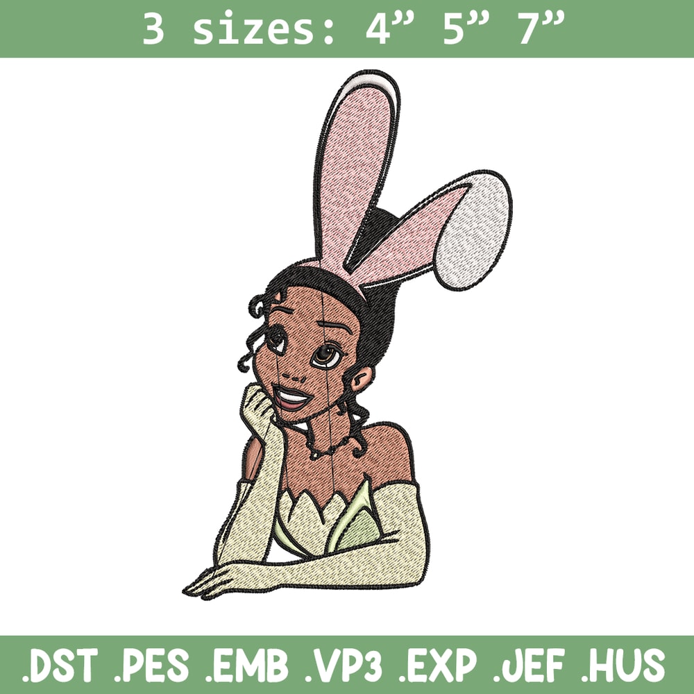 Girl bunny Embroidery design, Girl bunny Embroidery, Cartoon design, Embroidery File, logo shirt, Digital download..jpg