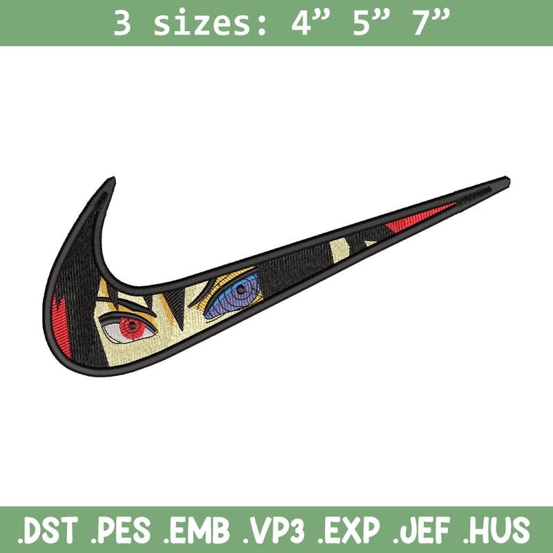 Itachi Uchiha nike embroidery design, Naruto embroidery, Nike design, Logo shirt, anime shirt, digital download.jpg