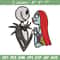 Jack and Sally love Embroidery design, Horror Embroidery, horror design, Embroidery File, logo shirt, Digital download..jpg