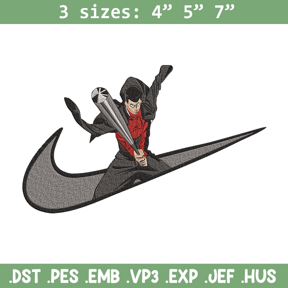 Metal Bat nike Embroidery Design, One punch man Embroidery,Embroidery File,Nike Embroidery,Anime shirt,Digital download.jpg