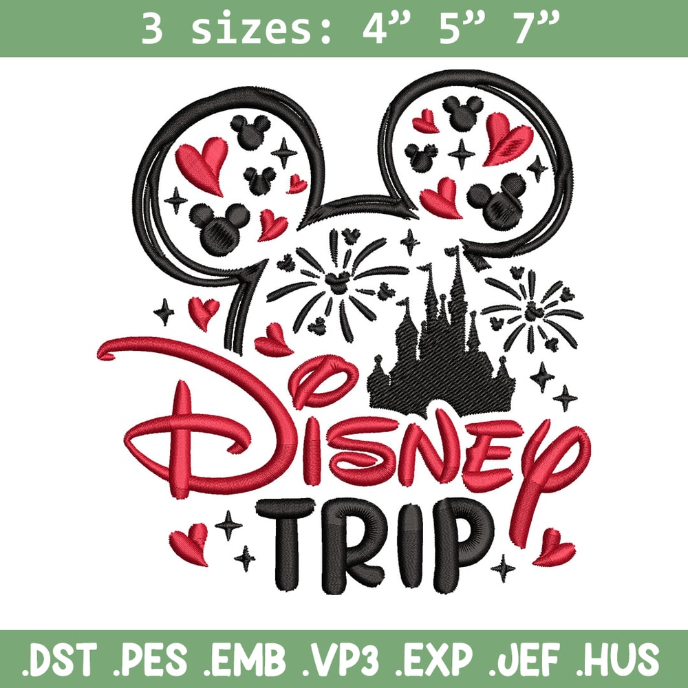 Minnie Mouse Disney Trip Embroidery Design, Disney logo Embroidery, Embroidery File, Embroidery design, Digital download.jpg