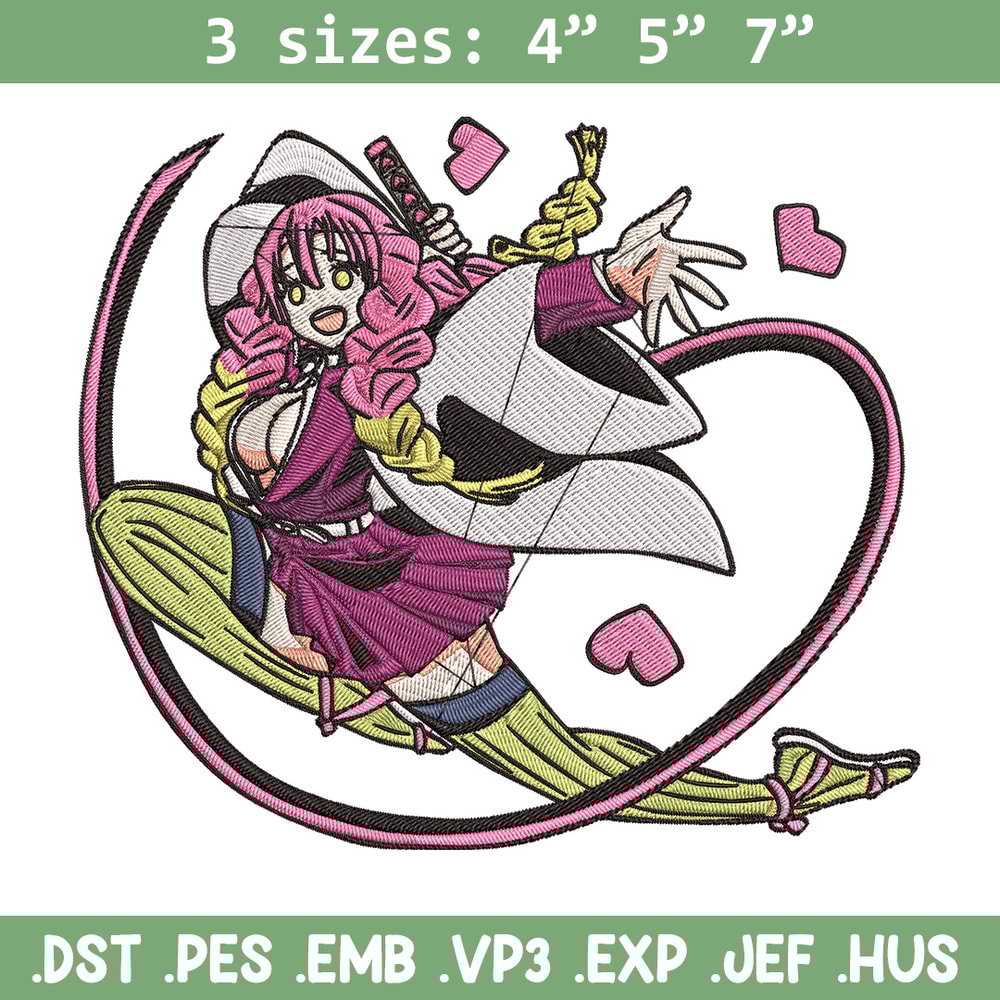 Mitsuri love Embroidery Design, Demon slayer Embroidery, Embroidery File, Anime Embroidery,Anime shirt, Digital download.jpg