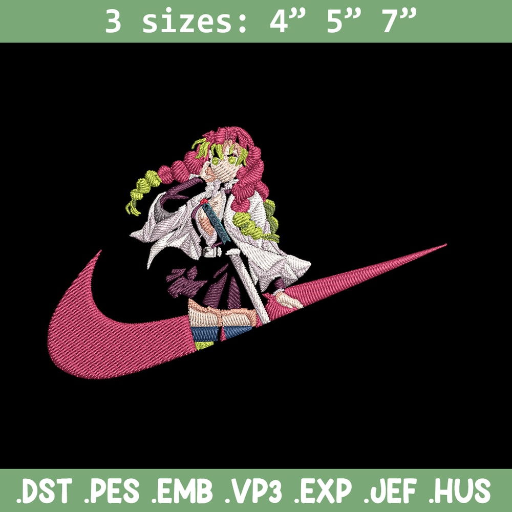 Mitsuri nike Embroidery Design, Demon slayer Embroidery,Embroidery File, Nike Embroidery, Anime shirt, Digital download.jpg