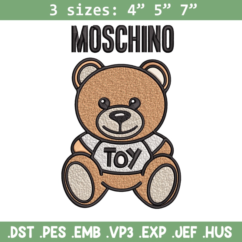 Moschino Kids Teddy logo Embroidery design, Moschino Embroidery, logo design, Embroidery File, Instant download..jpg