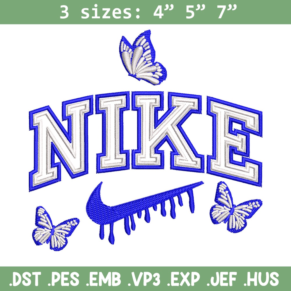Nike butterfly embroidery design, Butterfly embroidery, Nike design,Embroidery file,Embroidery shirt,Digital download.jpg