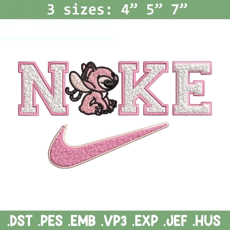 Nike pink stitch Embroidery Design, Stitch Embroidery, Nike Embroidery, Embroidery File, Logo shirt, Digital download.jpg