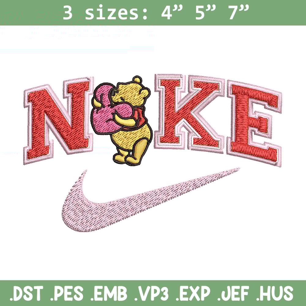 Nike pooh Embroidery Design, Pooh Embroidery, Nike Embroidery, Embroidery File, Logo shirt, Digital download.jpg