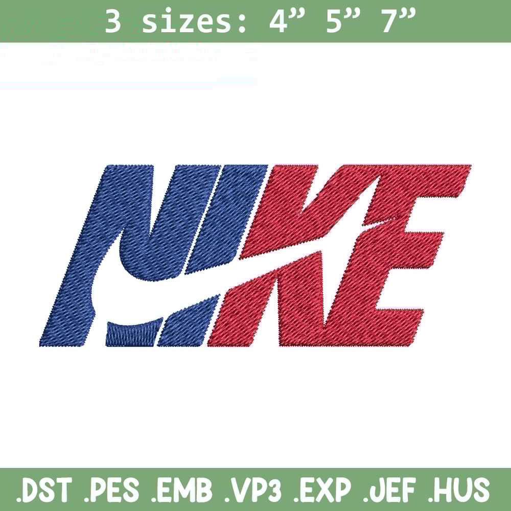 Nike red blue design Embroidery Design, Brand Embroidery, Nike Embroidery, Embroidery File, Logo shirt, Digital download.jpg