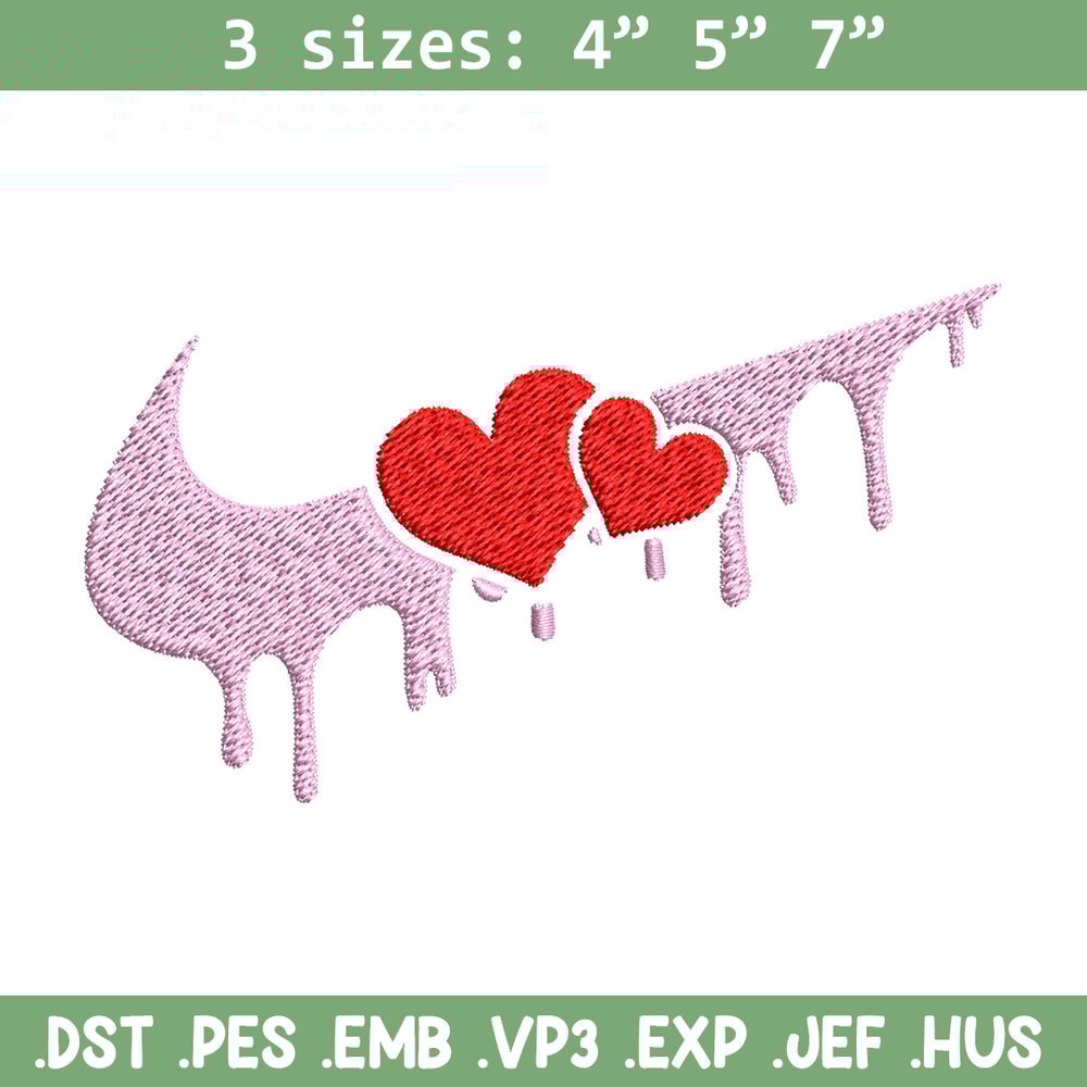 Nike red heart Embroidery Design, Nike Embroidery, Brand Embroidery, Embroidery File, Logo shirt, Digital download.jpg