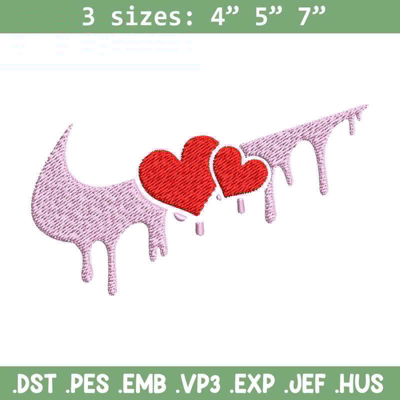 Nike red heart Embroidery Design, Nike Embroidery, Brand Embroidery, Embroidery File, Logo shirt, Digital download.jpg