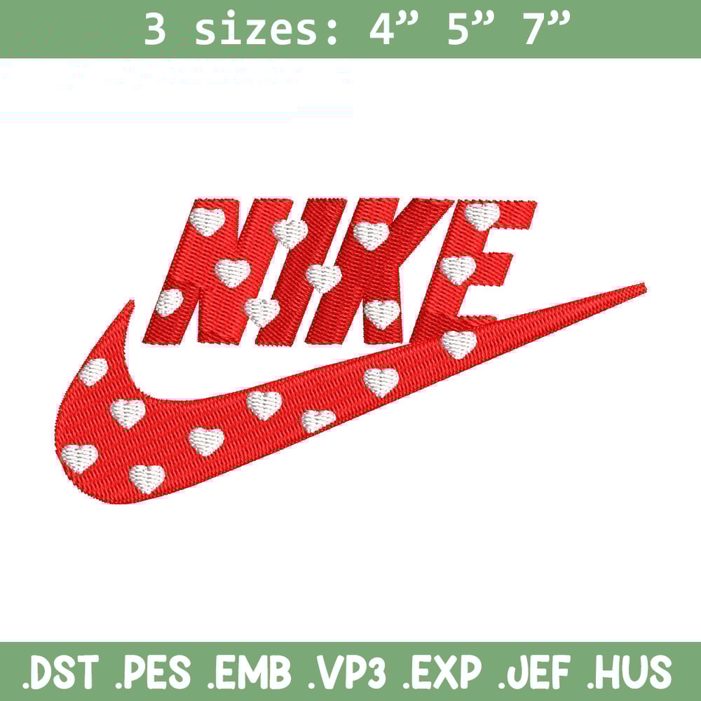 Nike red heart embroidery design, Nike embroidery, Nike design, Embroidery shirt, Embroidery file, Digital download.jpg