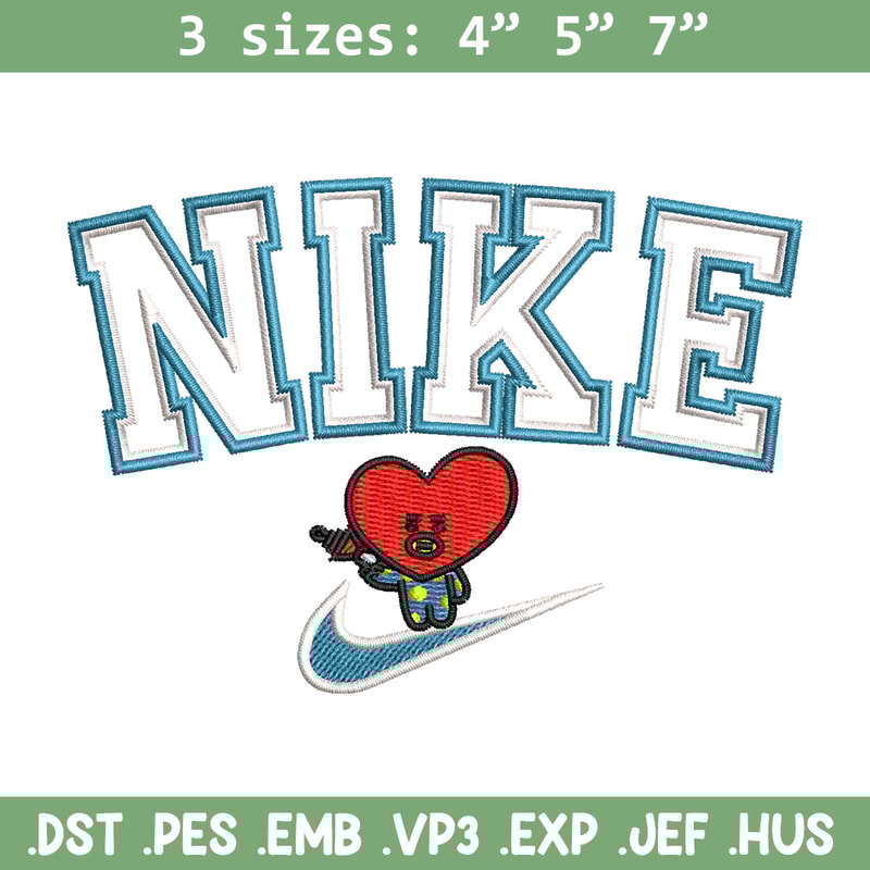 Nike red heart embroidery design, Nike embroidery, Nike design, Embroidery shirt, Embroidery file,Digital download.jpg