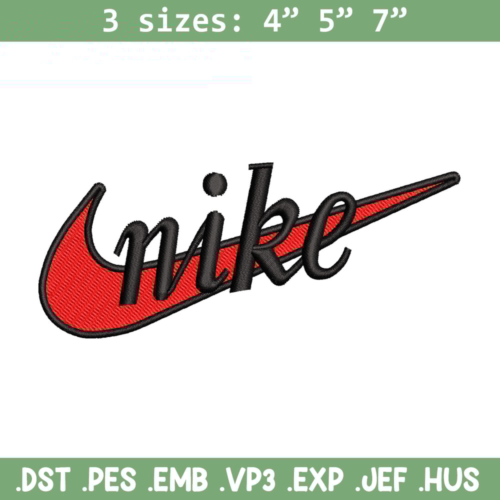 Nike red logo embroidery design, Nike embroidery, Nike design, Embroidery file,Embroidery shirt, Digital download.jpg