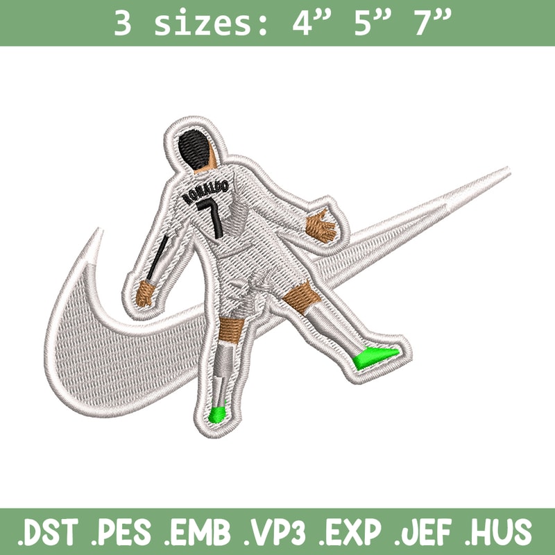 Nike ronaldo embroidery design, Ronaldo embroidery, Nike design, Embroidery shirt, Embroidery file, Digital download.jpg