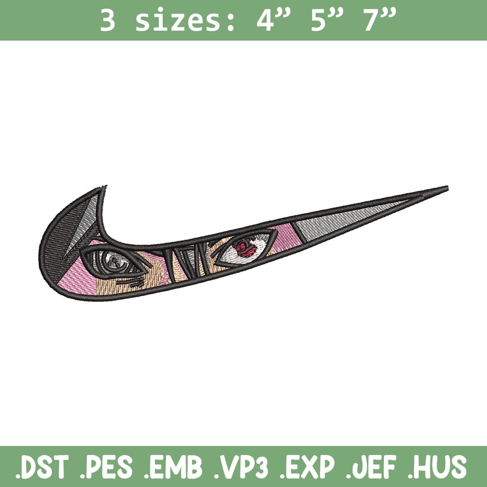 Nike sasuke eyes embroidery design, Naruto embroidery, Nike design,Embroidery file,Embroidery shirt,Digital download.jpg