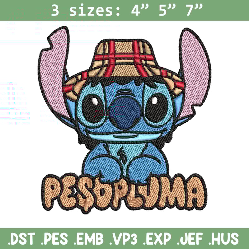 Peso Pluma Stitch Embroidery design, Peso Pluma Stitch Embroidery, cartoon design, Embroidery File, Digital download..jpg