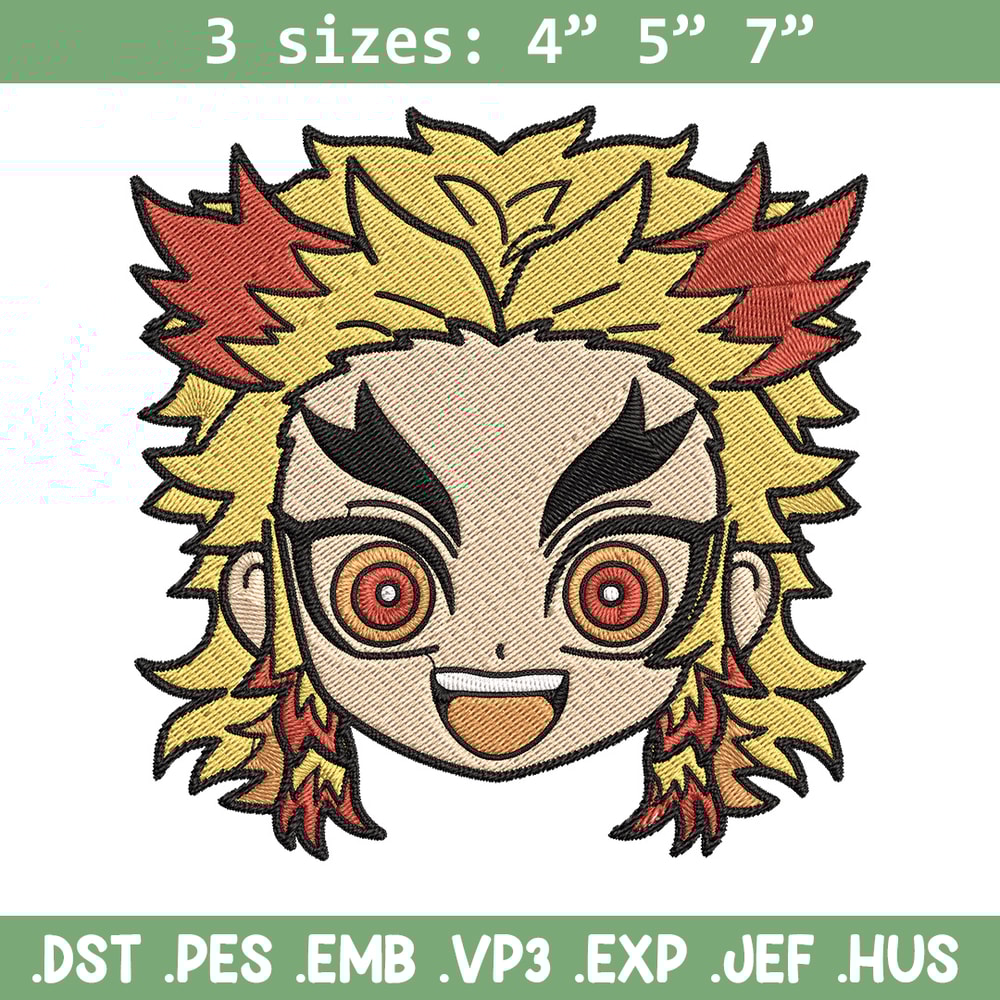 Rengoku sticker Embroidery Design, Demon slayer Embroidery, Embroidery File, Anime Embroidery, Digital download.jpg