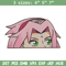 Sakura Peeker Embroidery Design, Naruto Embroidery, Embroidery File, Anime Embroidery, Anime shirt, Digital download.jpg