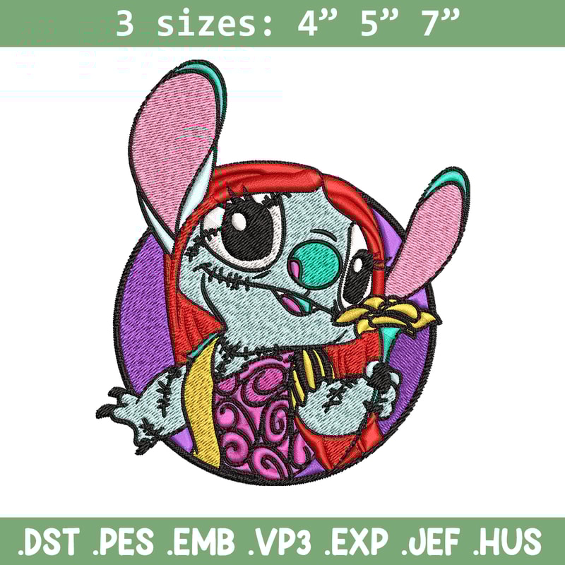 Sally Stitch Embroidery, Sally Stitch halloween Embroidery, cartoon design, Embroidery File, Digital download..jpg