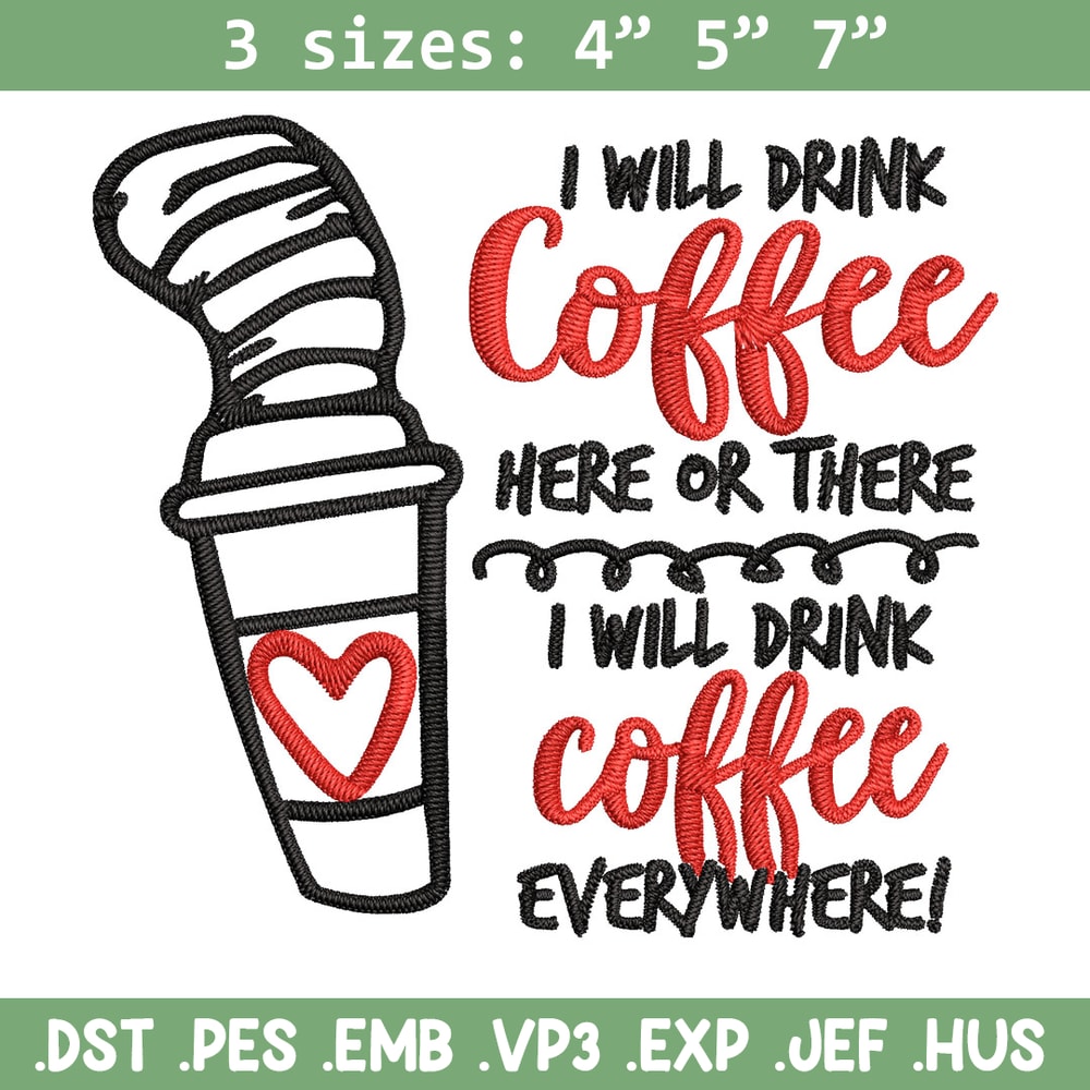 Seuss Day Drink Coffee Embroidery Design, Dr seuss Embroidery, Embroidery File, Embroidery design, Digital download..jpg